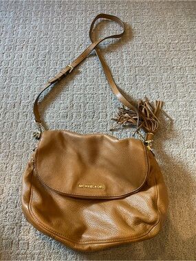 Micheal Kors brown with gold accents crossbody